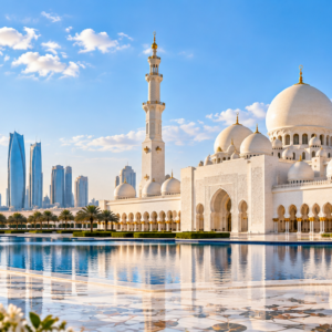 Abu Dhabi mosque panorama